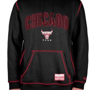 New Era Chicago Bulls Men’s Black City Edition Fashion Hoodie